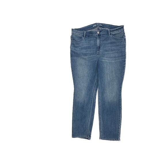 Old Navy High Rise Wow Straight Women's size 16P Dark Blue Denim jeans - Picture 1 of 5